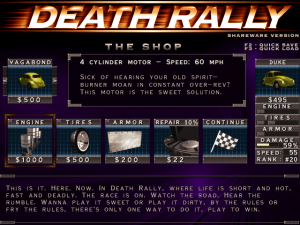 Death rally - bilspel gratis