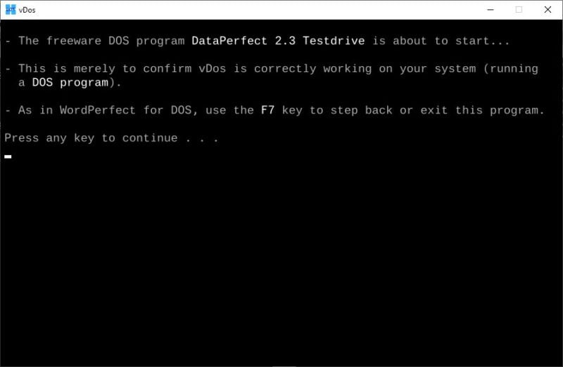 vDos - Kör dina gamla DOS-program igen i Windows