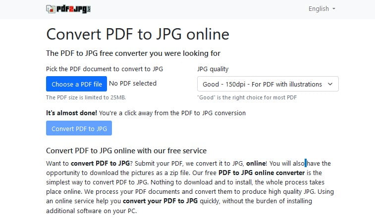 Konvertera PDF till JPG online